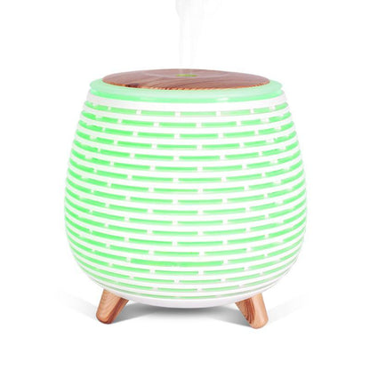 USB Diffuser Stripe Wood Table Lamp (90ml) | Shop Diffuser | PAI Wellness