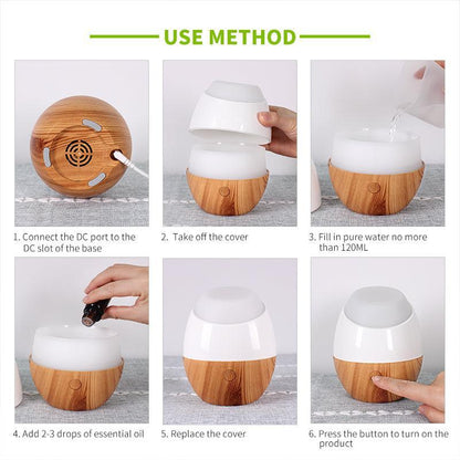 USB Diffuser Wood Base Oval | Shop Diffuser | PAI Wellness