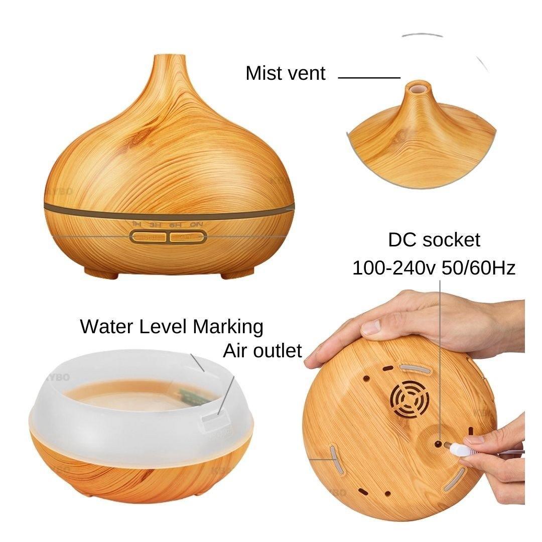 Aroma Diffuser Wood Yoga (300ml) | Shop Diffuser | PAI Wellness