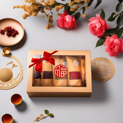 PAI CNY Hamper Wellness Flower Tea &amp; Mix Nuts Pack 春节花茶礼盒