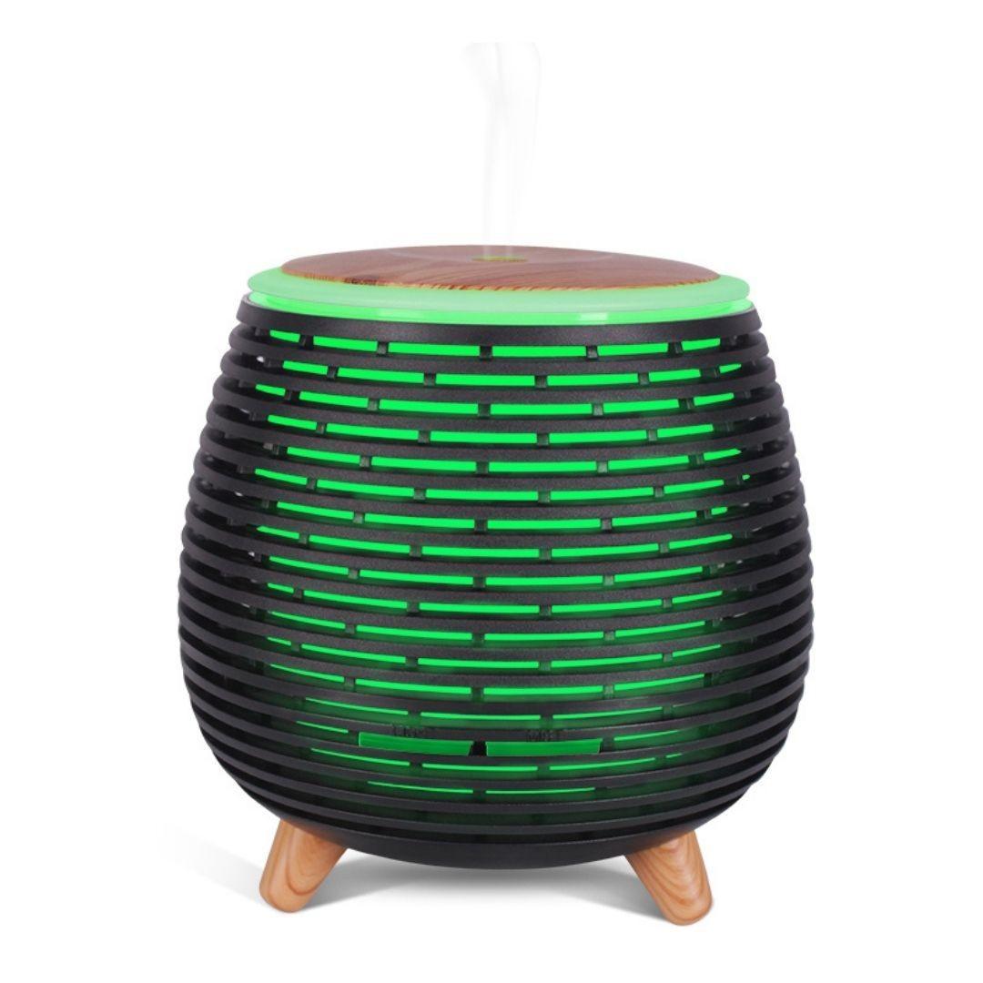 USB Diffuser Stripe Wood Table Lamp (90ml) | Shop Diffuser | PAI Wellness