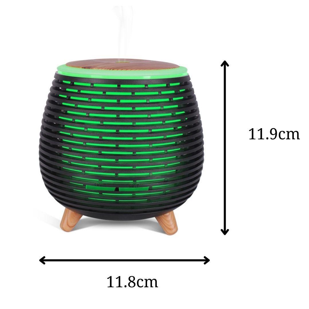 USB Diffuser Stripe Wood Table Lamp (90ml) | Shop Diffuser | PAI Wellness