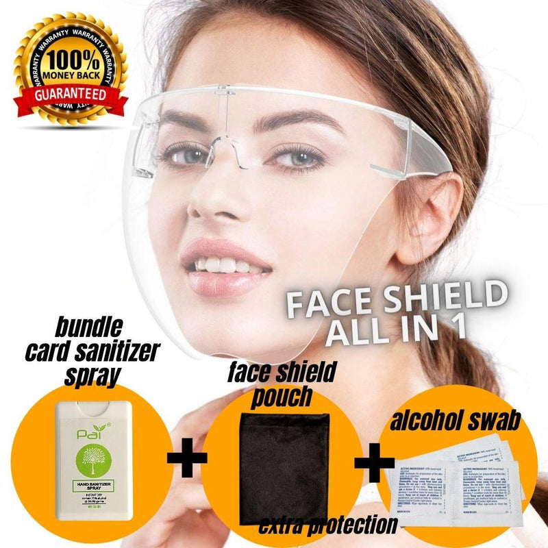 PAI Reusable Hard Full Face Shield with Sprayer Set - PAI Wellness