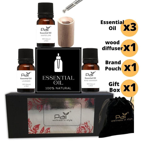 PAI - 3 Scents Essential Oil Aromatherapy Diffuser Set - Scent of Love - PAI Wellness