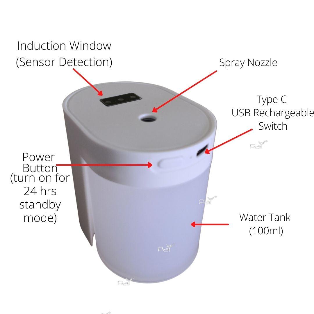 PAI Portable Auto Sanitizer Dispenser Set - PAI Wellness