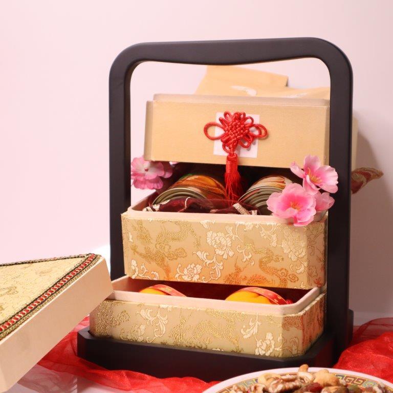 PAI CNY 2022 Royal Wooden Gift Basket Hamper (Limited Edition)【 步步高升】【 宫廷式新年限量礼盒 】 - PAI Wellness