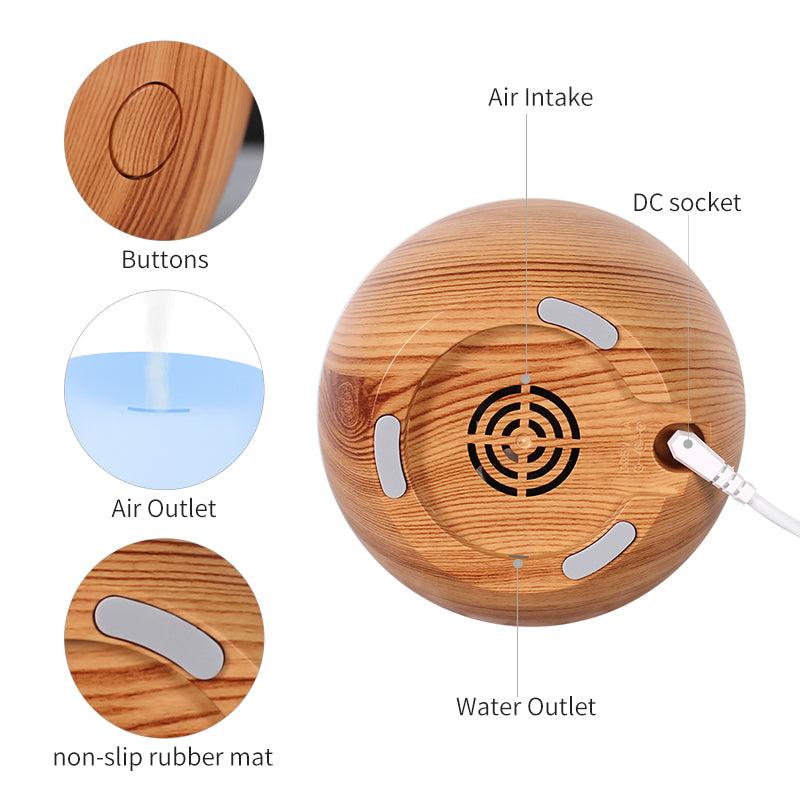 USB Diffuser Wood Base Oval | Shop Diffuser | PAI Wellness